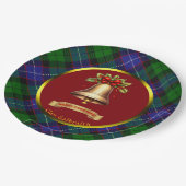 Persoonlijke Galbraith Tartan Kerstmis Papieren Bordje (Gekanteld)