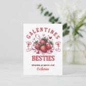 Persoonlijke Galentine's Day Feestdagenkaart (Staand voorkant)