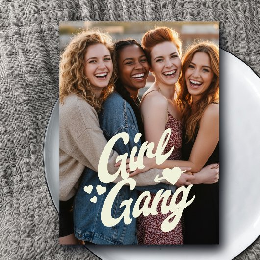 Persoonlijke Galentine's Day-foto Briefkaart