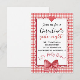 Persoonlijke Galentines Meidenavond Uitnodiging
