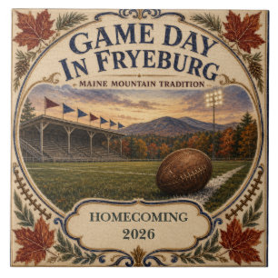 Persoonlijke Game Day in Fryeburg Maine Alumni Tegeltje
