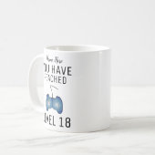 Persoonlijke Gamer Mok, 18e Verjaardag Cadeau, Koffiemok (Voorkant links)