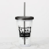Persoonlijke garage acryl drinkbeker (Voorkant)
