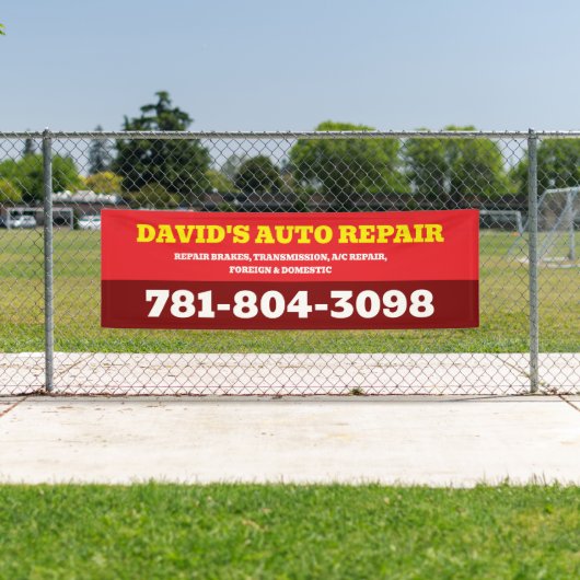 Persoonlijke garage- en mechanicienswinkel banner (Insitu)