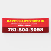 Persoonlijke garage- en mechanicienswinkel banner (Horizontaal)