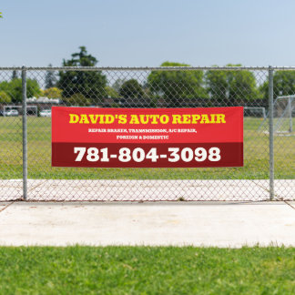 Persoonlijke garage- en mechanische winkel sign ba spandoek
