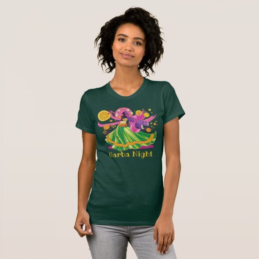 Persoonlijke Garba Night Dancer T-shirt (Voorkant volledig)