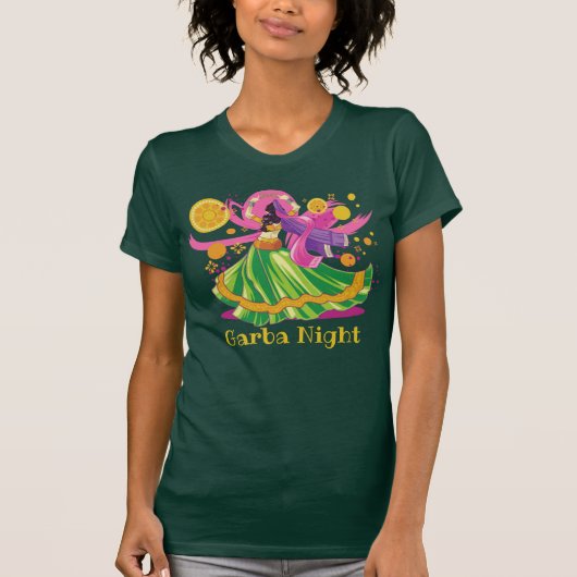 Persoonlijke Garba Night Dancer T-shirt (Voorkant)