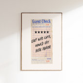 Persoonlijke Gastenbon Chef Was Schattig Poster