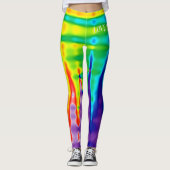 Persoonlijke Gay Pride Rainbow Love is Love Leggings (Voorkant)