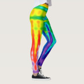 Persoonlijke Gay Pride Rainbow Love is Love Leggings (Rechts)