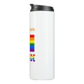 Persoonlijke Gay Pride-vlag Thermosbeker (Geroteerd rechts)
