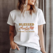 Persoonlijke Geblessed Tante T-shirt