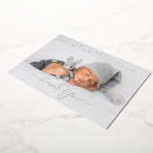     Persoonlijke Geboorteaankondigingskaart Bedank Folie Feestdagenkaart (Gedraaid)