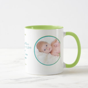 Persoonlijke geboorteakte babyjongen statistieken mok