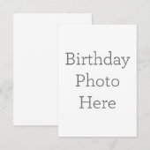 8.9 x 12.7 cm Enkele bedankkaart (Voorkant / Achterkant)