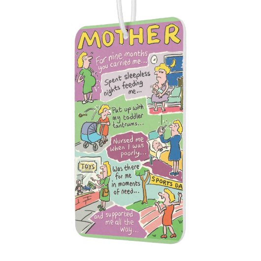 Persoonlijke geboortegrond van moeder luchtverfrisser (Links)