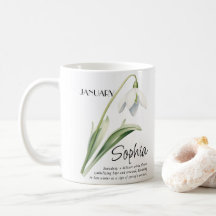 Persoonlijke geboortemaand januari bloem