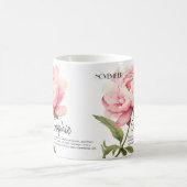 Persoonlijke geboortemaand november bloem koffiemok (Center)