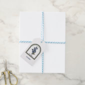 Persoonlijke geboortemaandbloem juli cadeaulabel (Met Touw)