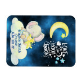 Persoonlijke geboortestaat elephant magnet magneet (Horizontaal)