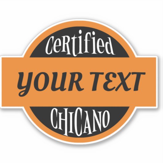 Persoonlijke Gecertificeerde Chicano Autodecal Sti Sticker (Voorkant)