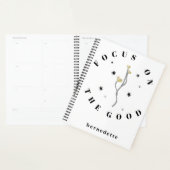 Persoonlijke Gedateerde Bloemige Focus Op Het Goed Planner (Display)