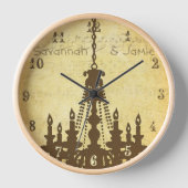 Persoonlijke Gedecoreerde Muzieknote Kroonluchter (Voorkant)