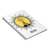 Persoonlijke Geek-giraf Knuffel Notitieboek (Rechterzijde)