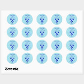 Persoonlijke Gefeliciteerd Verjaardag Ronde Sticker (Vel)