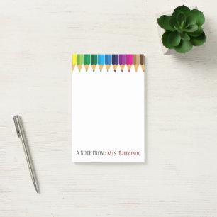 Persoonlijke gekleurde potlood Post-it-notities vo Post-it® Notes
