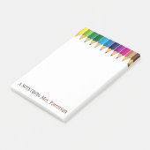 Persoonlijke gekleurde potlood Post-it-notities vo Post-it® Notes (Schuin)