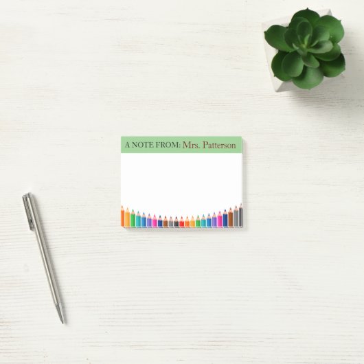 Persoonlijke gekleurde potlood Post-it-notities vo Post-it® Notes (Kantoor)