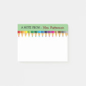 Persoonlijke gekleurde potlood Post-it-notities vo Post-it® Notes (Voorkant)