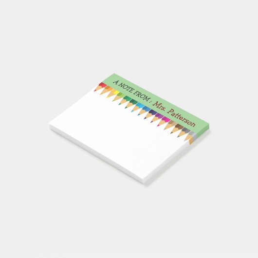 Persoonlijke gekleurde potlood Post-it-notities vo Post-it® Notes (Schuin)