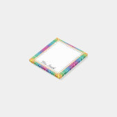 Persoonlijke gekleurde potlood sticky notities voo post-it® notes (Schuin)