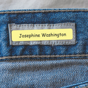 Persoonlijke gekleurde tekst kleren terug naar sch labels