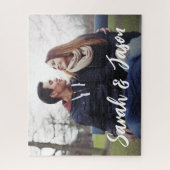 Persoonlijke gekoppelde parketnamen en aangepaste legpuzzel (Verticaal)