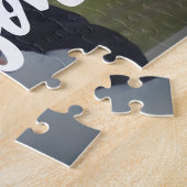 Persoonlijke gekoppelde parketnamen en aangepaste legpuzzel (Zijkant)