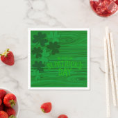 Persoonlijke gelaagde shamrocks voor St. Patrick's Servet (Insitu)