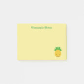 Persoonlijke gele ananas notities post-it® notes (Voorkant)
