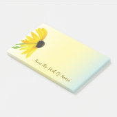 Persoonlijke Gele Black-Eyed Susan Post-it® Notes (Schuin)