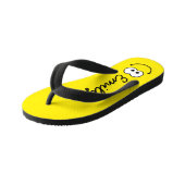 Persoonlijke Gele Kinder Teenslippers (Schuin)