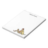 Persoonlijke gele labrador en lezen van mam notitieblok (Linkerzijde)