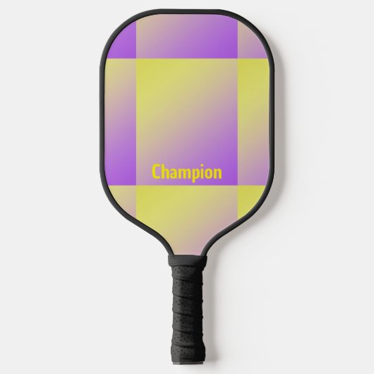 Persoonlijke gele naar paarse gradiënt pickleball paddle (Voorkant)