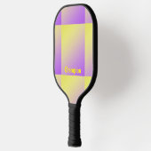 Persoonlijke gele naar paarse gradiënt pickleball paddle (Links)