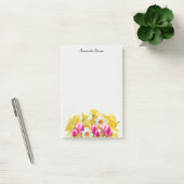 Persoonlijke Gele Narcis Bloem Notities Post-it® Notes (Kantoor)