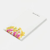 Persoonlijke Gele Narcis Bloem Notities Post-it® Notes (Schuin)