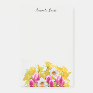 Persoonlijke Gele Narcis Bloem Notities Post-it® Notes