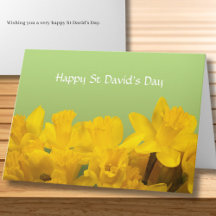 Persoonlijke gele narcissen voor St David's Day